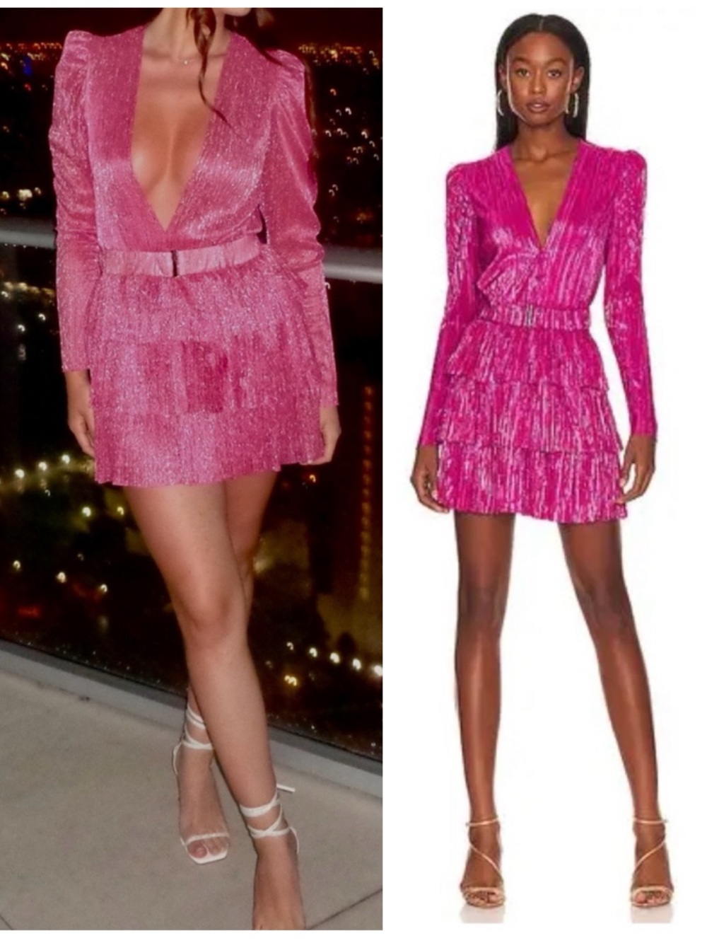 NWT Sabina Musayev x REVOLVE Hermione Mini Dress Very Berry Size XL